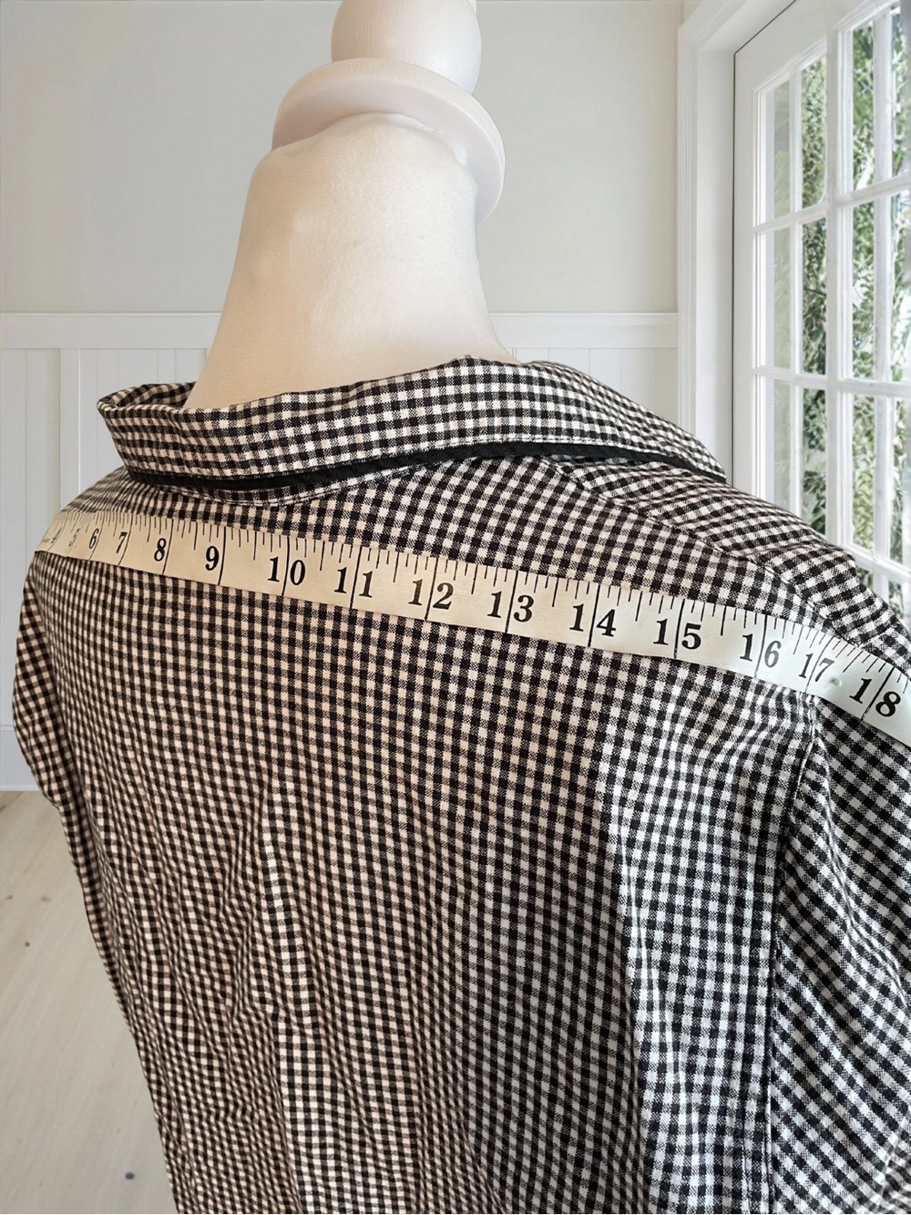 LEMON GRASS Women's Gingham Check Floral Daisy Daffodil Applique Shirt Large - Picture 10 of 12